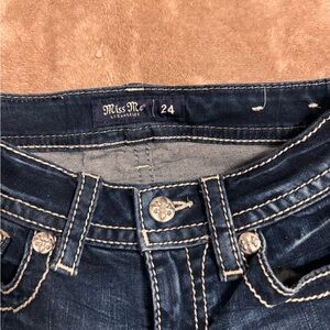 Miss Me Indigo Denim with Silver Accents